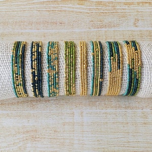 Stretch Bracelet Set, Seed Bead Bracelets, Minimalist Beaded Bracelets for Women, Boho Bracelets, Dainty Bracelet, Simple Jewelry, Elastic