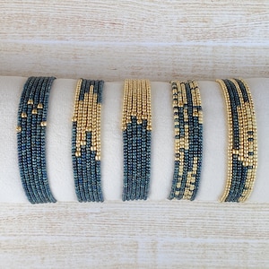 Stretch Bracelet Set, Seed Bead Bracelets, Minimalist Beaded Bracelets for Women, Boho Bracelets, Dainty Bracelet, Simple Jewelry, Elastic