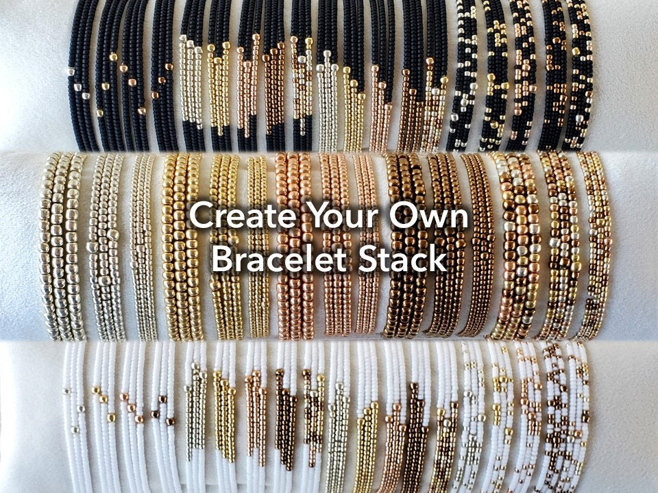Beaded Bracelet Set For Women Stackable Colorful Acrylic Tube Polymer Clay Pearl Bead Stretch Bracelets Summer Beach Bohemian Bracelets Jewelry For Women