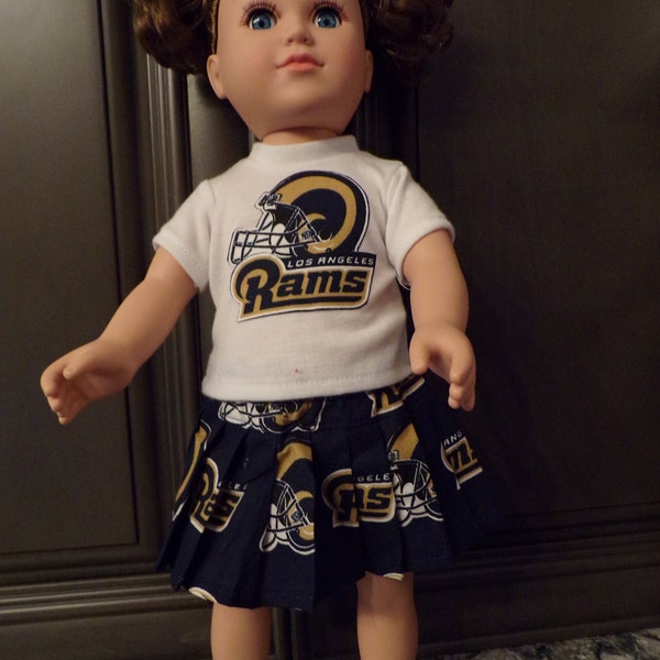 18" doll LA Rams  Cheer Outfit