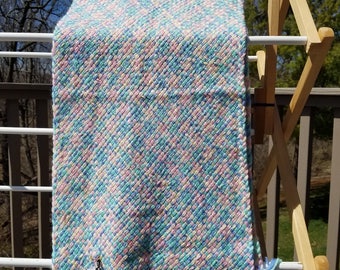 Heldere pastelwol/acryl sjaal