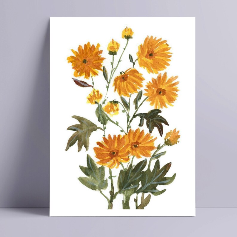Mums Printable Fall Decor Fall Digital Art Print Fall - Etsy
