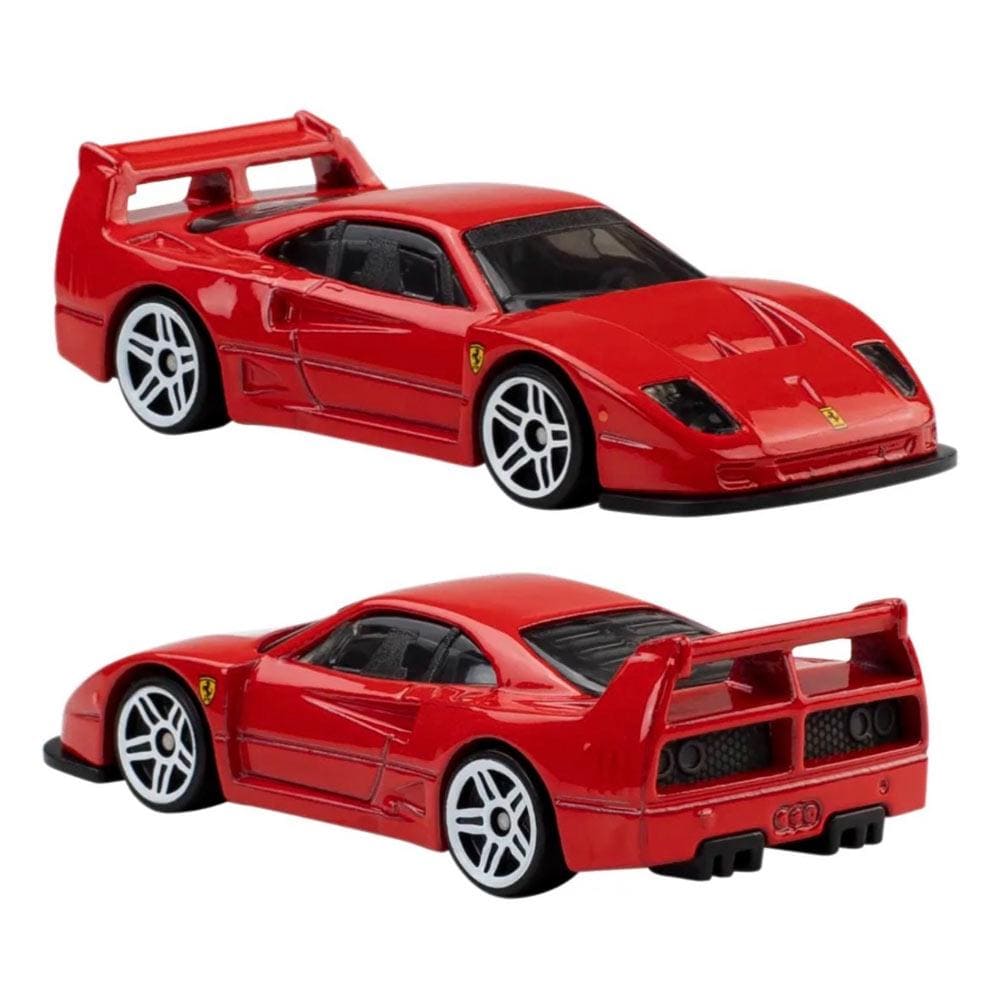 Hot Wheels Red Ferrari 5-pack Set - F40 Competizione, SF90