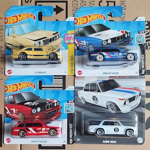 Gift Set of 4 Hot Wheels BMW Collectible 1/64 Diecast Scale Models | Rare Find German Racing Cars | Car Collector Gift | Gift for Boyfriend