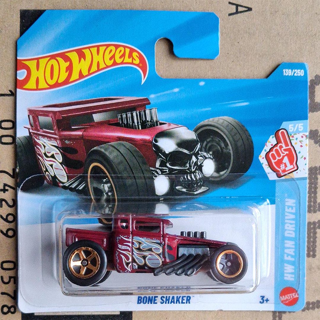 Rare Hot Wheels Red Bone Shaker Diecast Scale Model | Hot Rod
