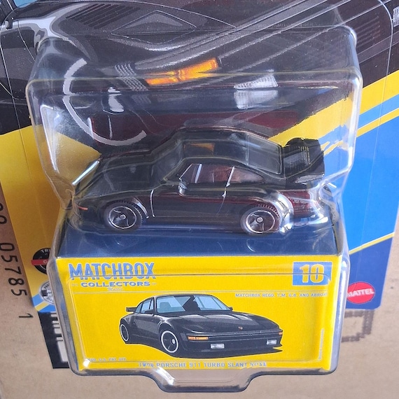 Rare Matchbox Car - Black 1988 Porsche 911 Turbo Slant Nose
