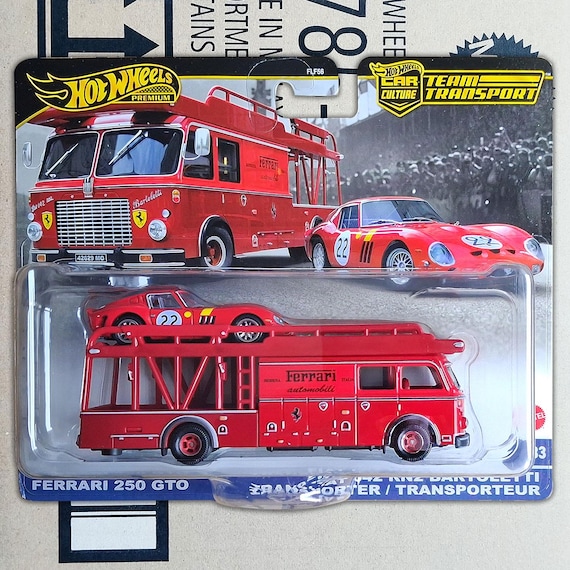 Hot Wheels Premium Ferrari 250 GTO & Fiat 642 RN2 Bartoletti Team
