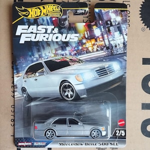 Hot Wheels Mercedes-Benz 500 SEL Fast & Furious Diecast 1:64 Scale Model | JDM Movie Car | Luxury German Car Collector Gift | Husband Gift