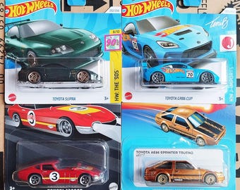 ホットウィール 日本車 ダイキャスト 1/64スケールモデル 4台セット