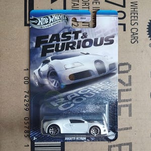 Hot Wheels Bugatti Veyron Fast and Furious Diecast 1/64 Scale Model | Rare Find Luxury Sport Car | Gift for Boyfriend | Coworker Gift