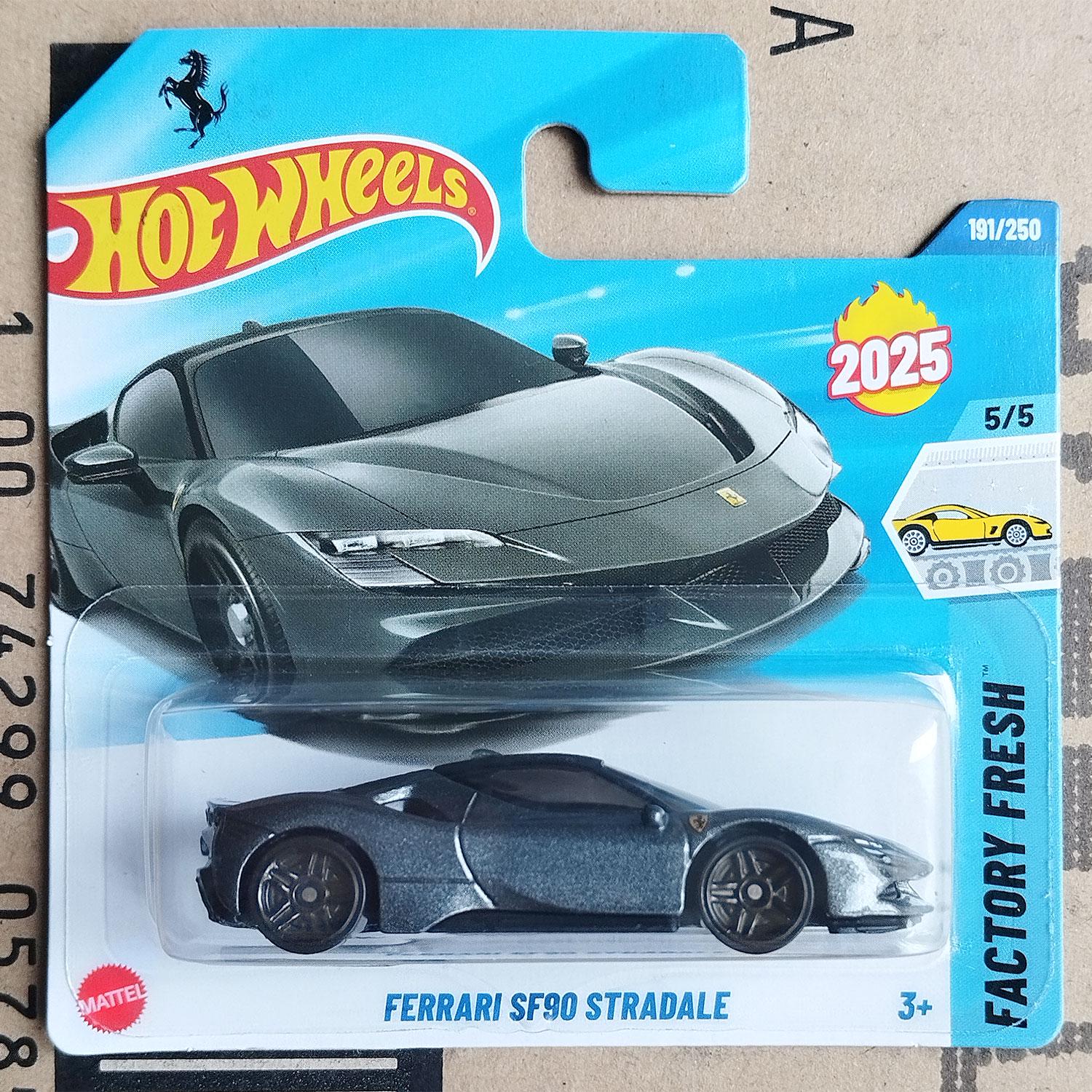 HotWheels Ferrari SF90 Stradale 2025 12台 2025 Hot Wheels Ferrari SF90 Stradale #191 (red) SUPER CUSTOM