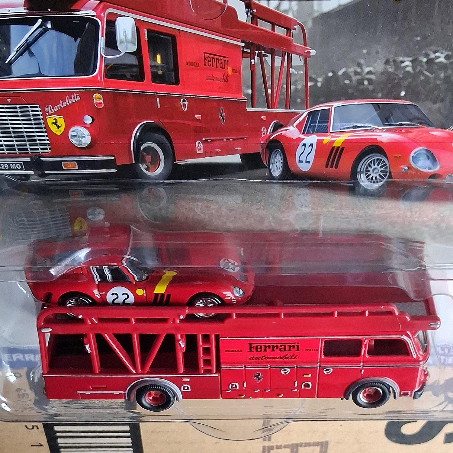Hot Wheels Premium Ferrari 250 GTO & Fiat 642 RN2 Bartoletti Team