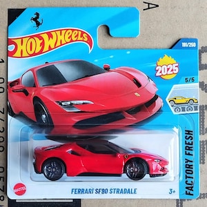 Seltene Hot Wheels Ferrari SF90 Stradale Diecast Maßstab 1/64 Modell | Sammler Spielzeug Auto | Auto-Liebhaber Geschenk | Geschenk für Freund | Mitarbeiter Geschenk