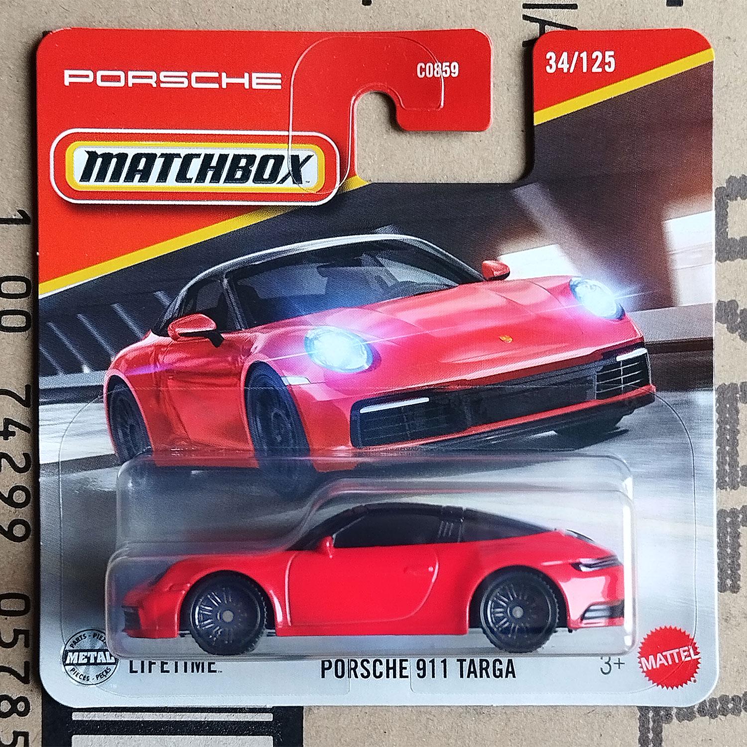 2025 マッチボックス カー - ポルシェ 911 タルガ ダイキャスト