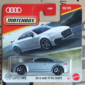 Matchbox Car -  2019 AUDI TT RS Coupe Diecast Scale Model, Rare Find Collectible Miniature German Sport Car, Car Lover Gift, Boyfriend Gift