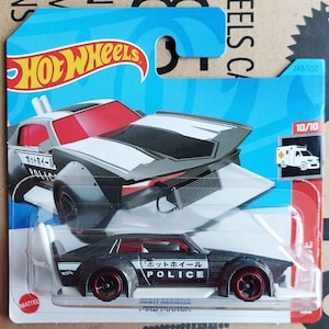 Rare Hot Wheels Mad Manga Japanese Police Car Diecast Scale Model | Kaido Racer Style Collectible Toy Car | Gift for Boyfriend or Coworker