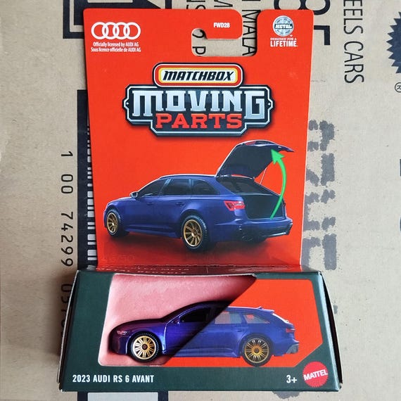 Matchbox Car 2023 AUDI RS 6 Avant 1/64 Diecast Model | Moving
