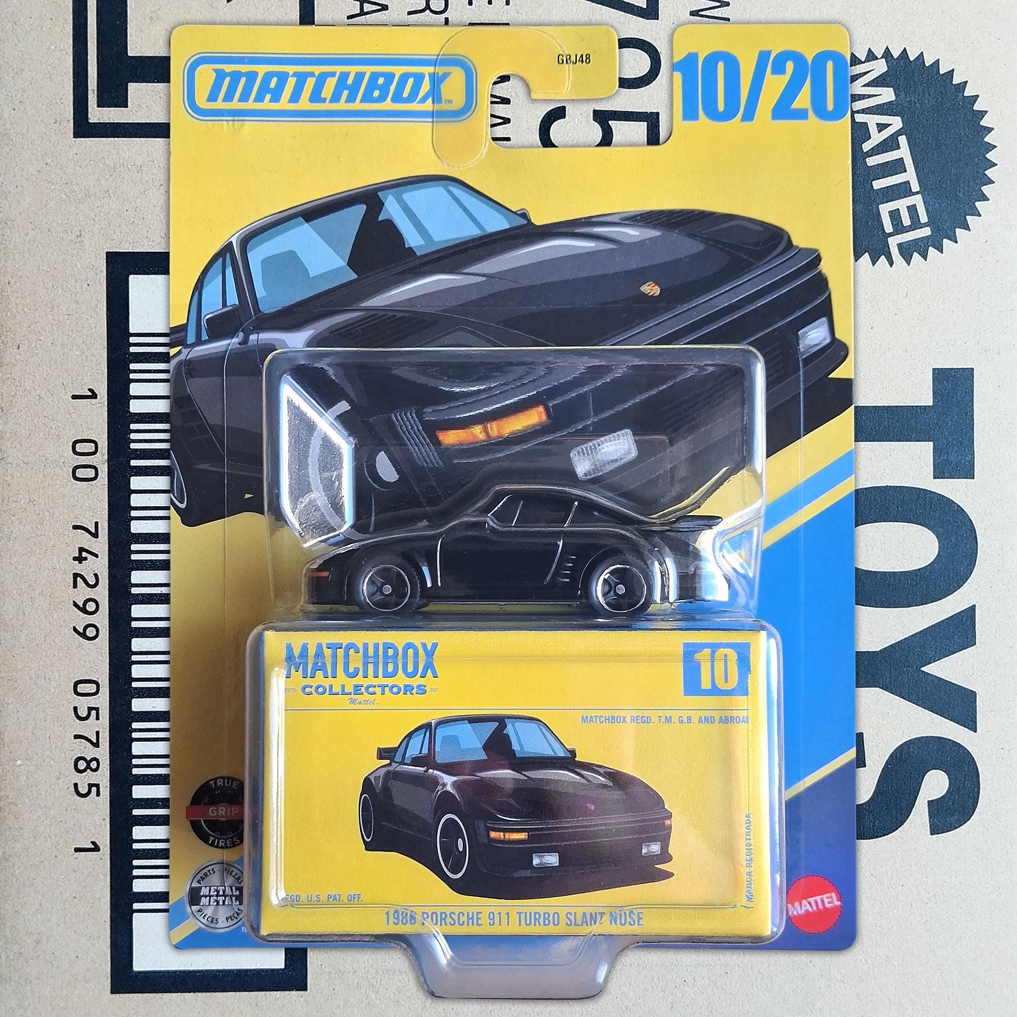 Rare Matchbox Car - Black 1988 Porsche 911 Turbo Slant Nose