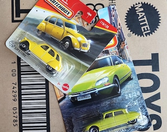 Set of 2 Matchbox 1970 Citroen 2CV & 1968 Citroen DS21 Pallas