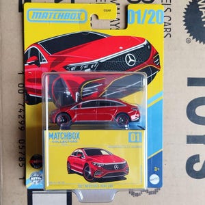 Matchbox Car Collectors 2022 Mercedes-Benz EQS 1/64 Diecast Scale Model - Luxury German Car Collector Gift | Husband Gift | Coworker Gift