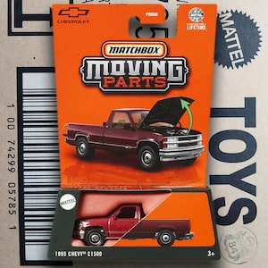 Rare Matchbox Car 1995 Chevy C1500 Pickup Truck Diecast Scale Model, Collectible Toy Car, Coworker Gift, Car Collector Gift, Gift for Dad
