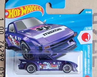 Hot Wheels MAZDA RX-7 Diecast 1/64 Scale Model | Racing JDM Car