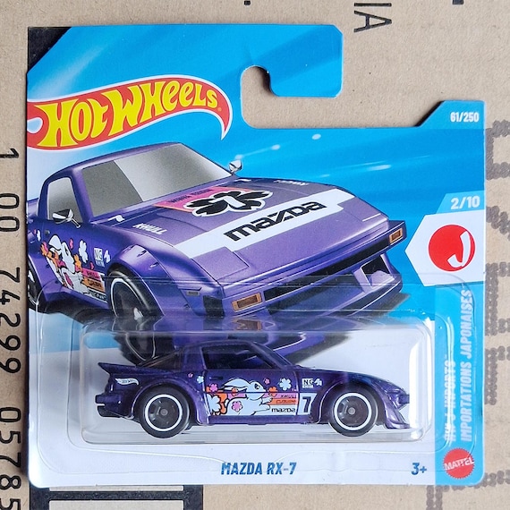Hot Wheels MAZDA RX-7 Diecast 1/64 Scale Model | Racing JDM Car