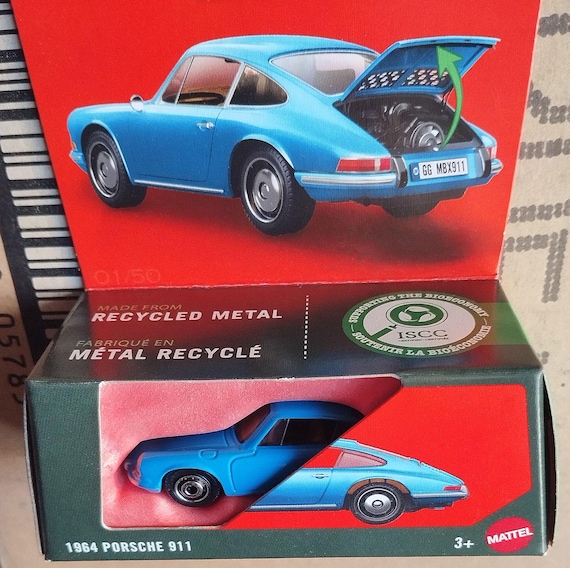 Matchbox Car 1964 Porsche 911 Moving Parts 1:64 Diecast Scale