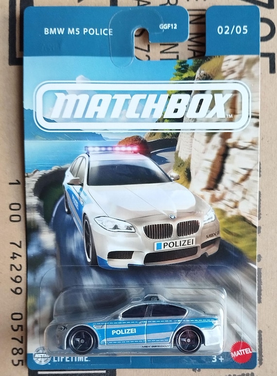 Rare Matchbox Car - BMW M5 Police Car Diecast Scale Model
