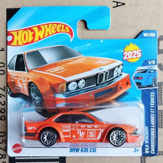 2025 Hot Wheels BMW 635 CSI Orange Diecast Scale Model | Rare