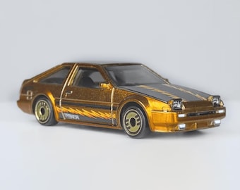 ホットウィール トヨタ カローラ GTS AE86 ゴールド ホットウィール トヨタ AE86 スプリンター トレノ ダイキャスト 1:64