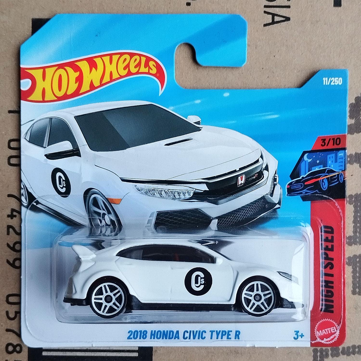 Rare Hot Wheels - 2018 HONDA Civic Type R Chasing JS Diecast Scale
