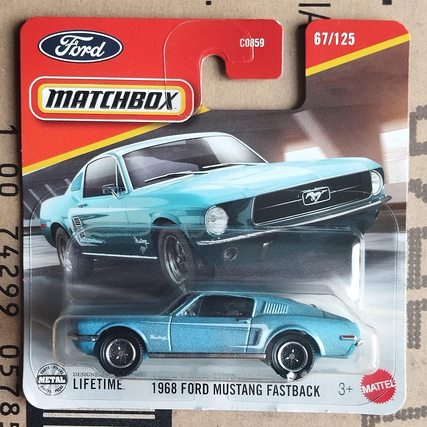 Matchbox Car - 1968 Ford Mustang Fastback Diecast 1/64 Scale Model