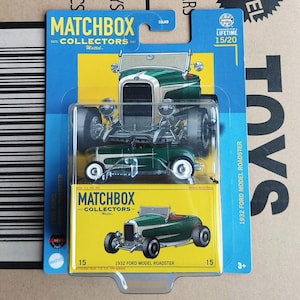 Matchbox Car - FORD Collectors Premium Rare Find 1/64 Diecast Scale Model - 1932 FORD Roadster | American Retro Car | Car Collector Gift