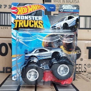 Seltener Hot Wheels Monstertruck issan Skyline, Fast and Furious JDM Car Diecast Scale-Modell, Geschenk für Freund, Geschenk für Sohn, Kollegen Geschenk