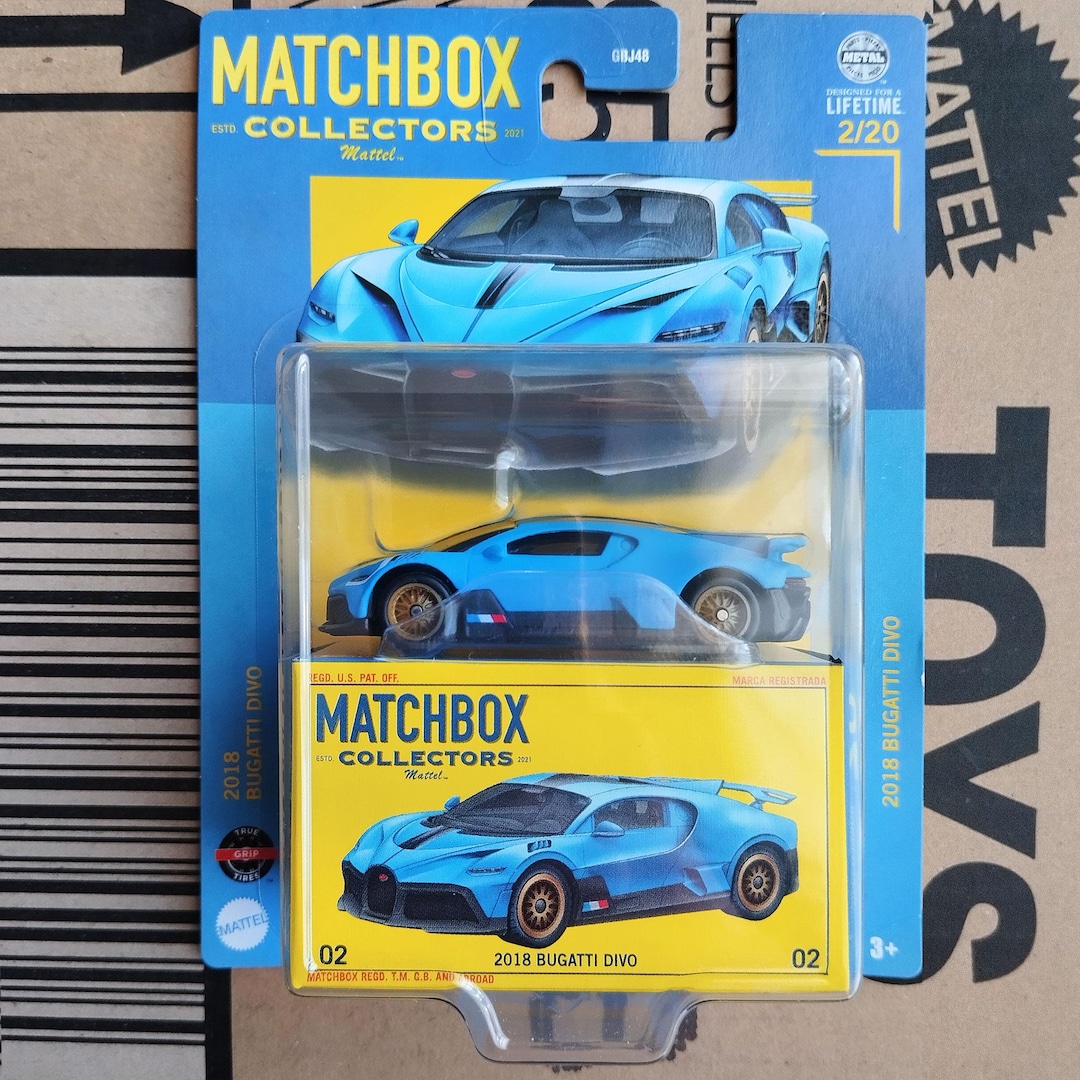 Matchbox Car Bugatti Divo Collectible Car Diecast 1/64 Scale Model ...