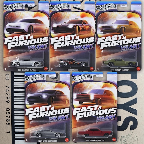 NEW 2025 Hot Wheels Fast and Furious Villains Diecast 1/64 Scale