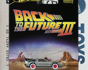Premium Hot Wheels Back To The Future Time Machine 1955 Diecast 1/64 Scale Model | Collectible DMC Delorean Collectible Car | Gift for Him