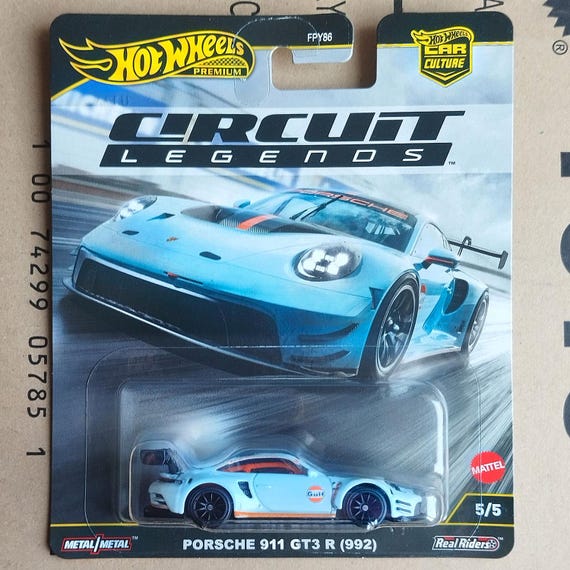Hot Wheels Premium Porsche 911 GT3 R Gulf 1/64 Diecast Model Car