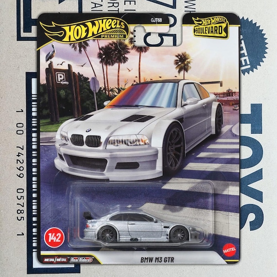 Premium Hot Wheels BMW M3 GTR Diecast 1/64 Scale Model | Gift for