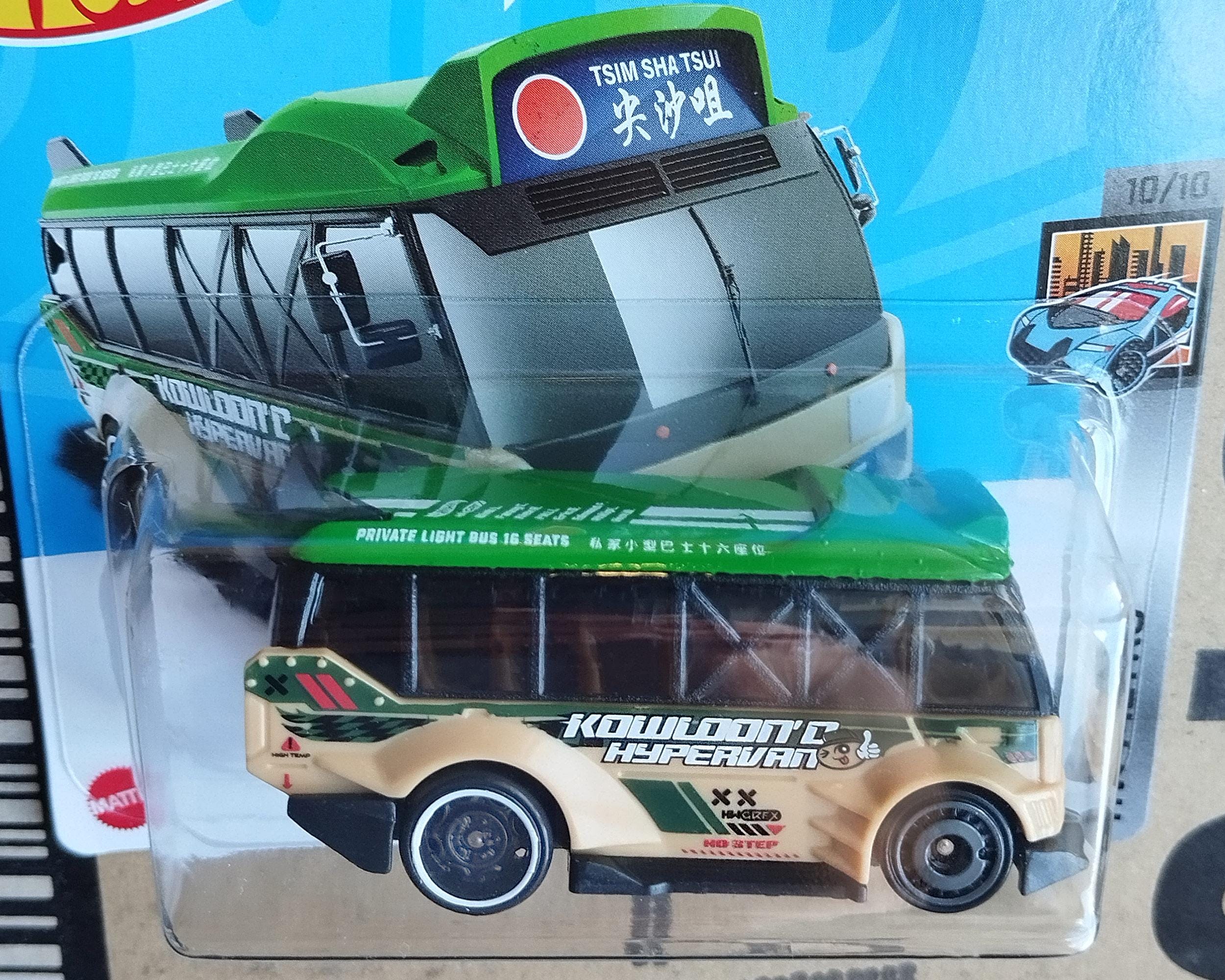 Set of 4 Hot Wheels Bus Diecast 1/64 Scale Models - Rare Find