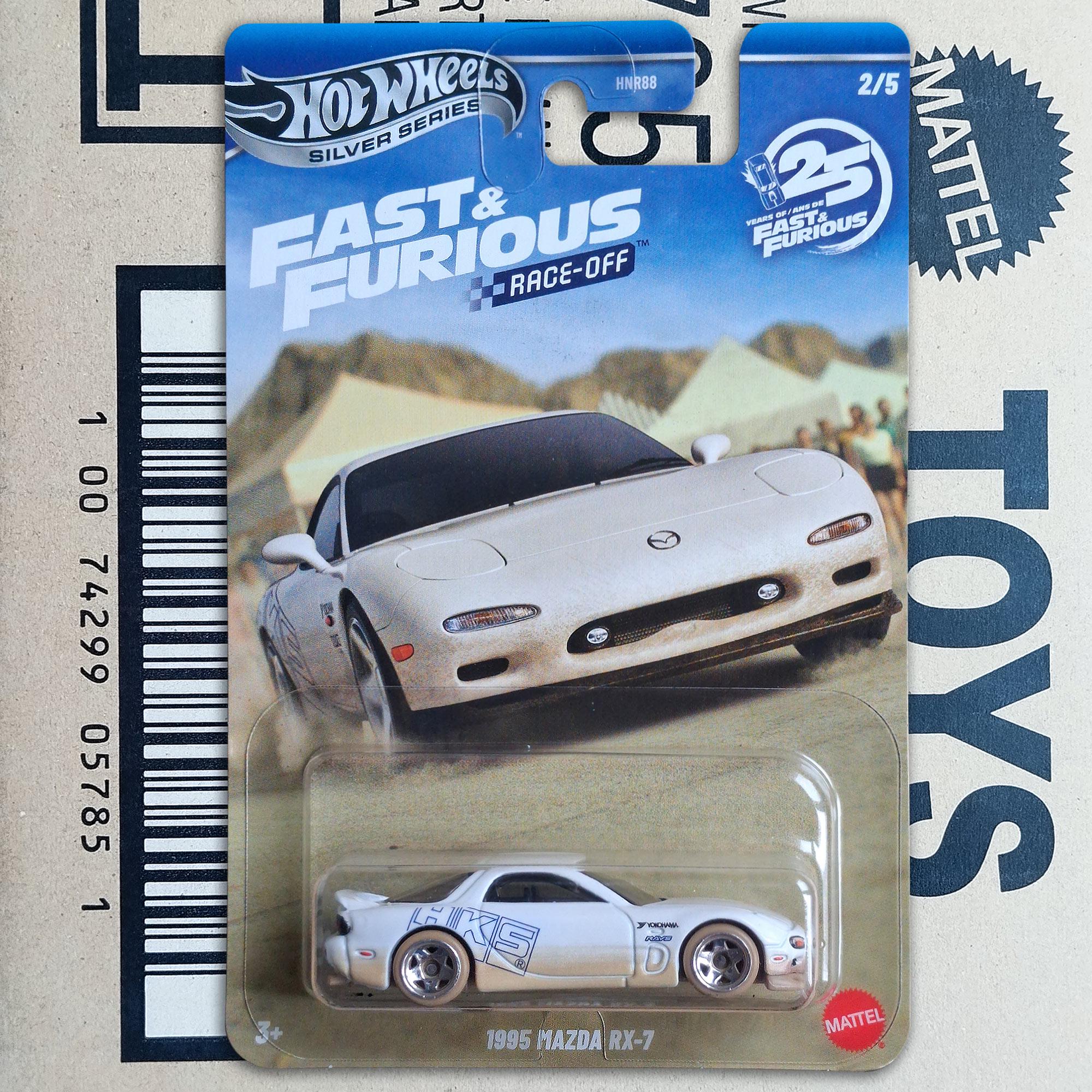 ◆未開封◆Fast＆Furious 1:64 1995 Mazda RX-7 Hot Wheels 1995 Mazda RX- 7 Fast & Furious Diecast 1/64 Scale