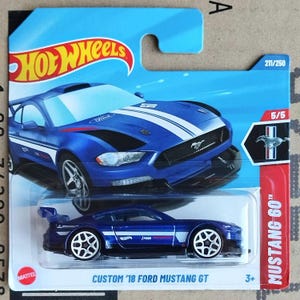Rare Hot Wheels Ford Mustang GT Diecast 1/64 Scale Model | American Muscle Car | Car Guy Gift | Husband Gift | Mustang Lovers Gift for Him