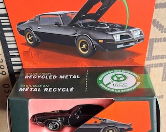 Matchbox Car 1977 Pontiac Firebird Black Diecast 1/64 Scale Model