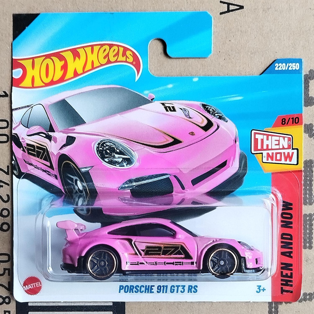 希少なホットウィール ポルシェ 911 GT3 ピンク ダイキャスト スケール