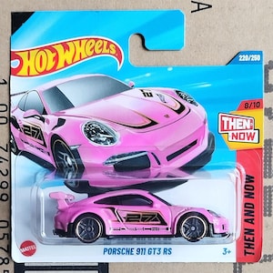Rare Hot Wheels Porsche 911 GT3 Pink Diecast Scale Model | Rare Find Collectible Toy Race Car |  Car Collector Gift | Gift for Girlfriend