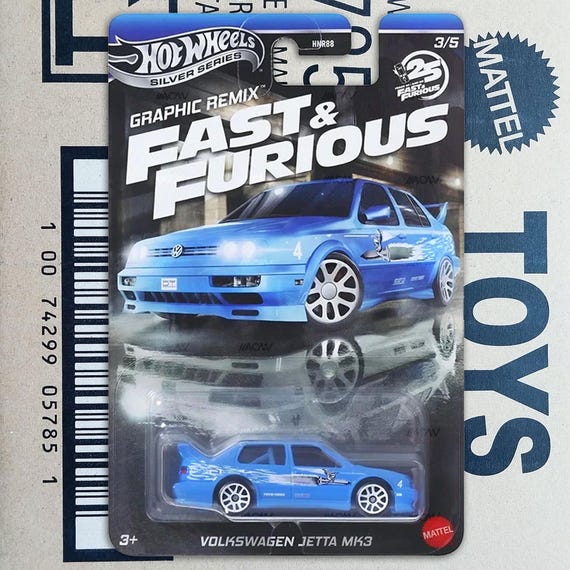 Hot Wheels VW - VOLKSWAGEN JETTA MK3 Fast and Furious Graphic