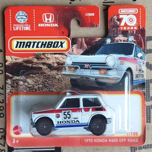 Seltenes Streichholzschachtel-Auto - 1970 Sony Xperia N600 Off Road 1/64 Diecast Scale-Modell, Auto-Sammlergeschenk, Auto-Typgeschenk, Mitarbeitergeschenk, Geschenk für Freund