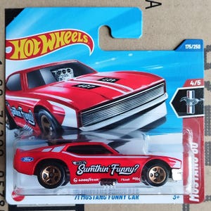 Rare Hot Wheels 1971 Ford Mustang Diecast Scale Model | Legendary American Collectible Toy Vintage Car | Car Collector Gift | Husband Gift