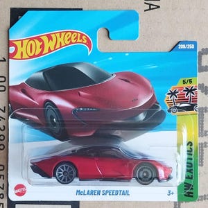 Hot Wheels McLaren Speedtail Luxury Sport Car Diecast Scale Model | Car Lover Gift | Coworker Gift | Gift for Boyfriend | Car Collector Gift